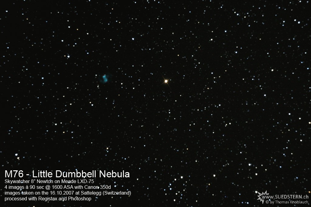 2007-10-16 - M76 Little Dumbbell Nebula
